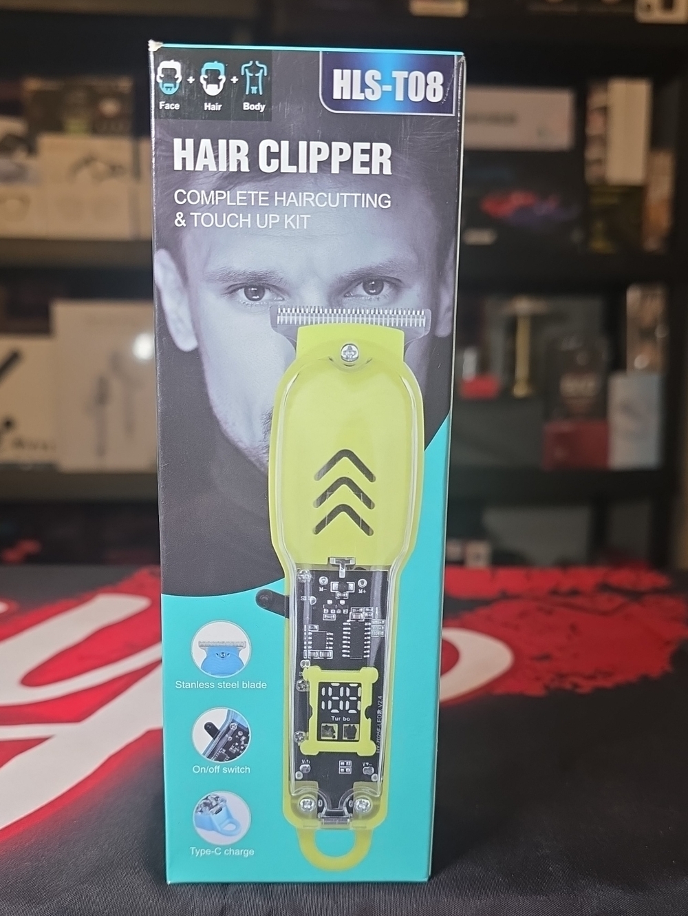 Hair Clipper Electric Trimmer - Black